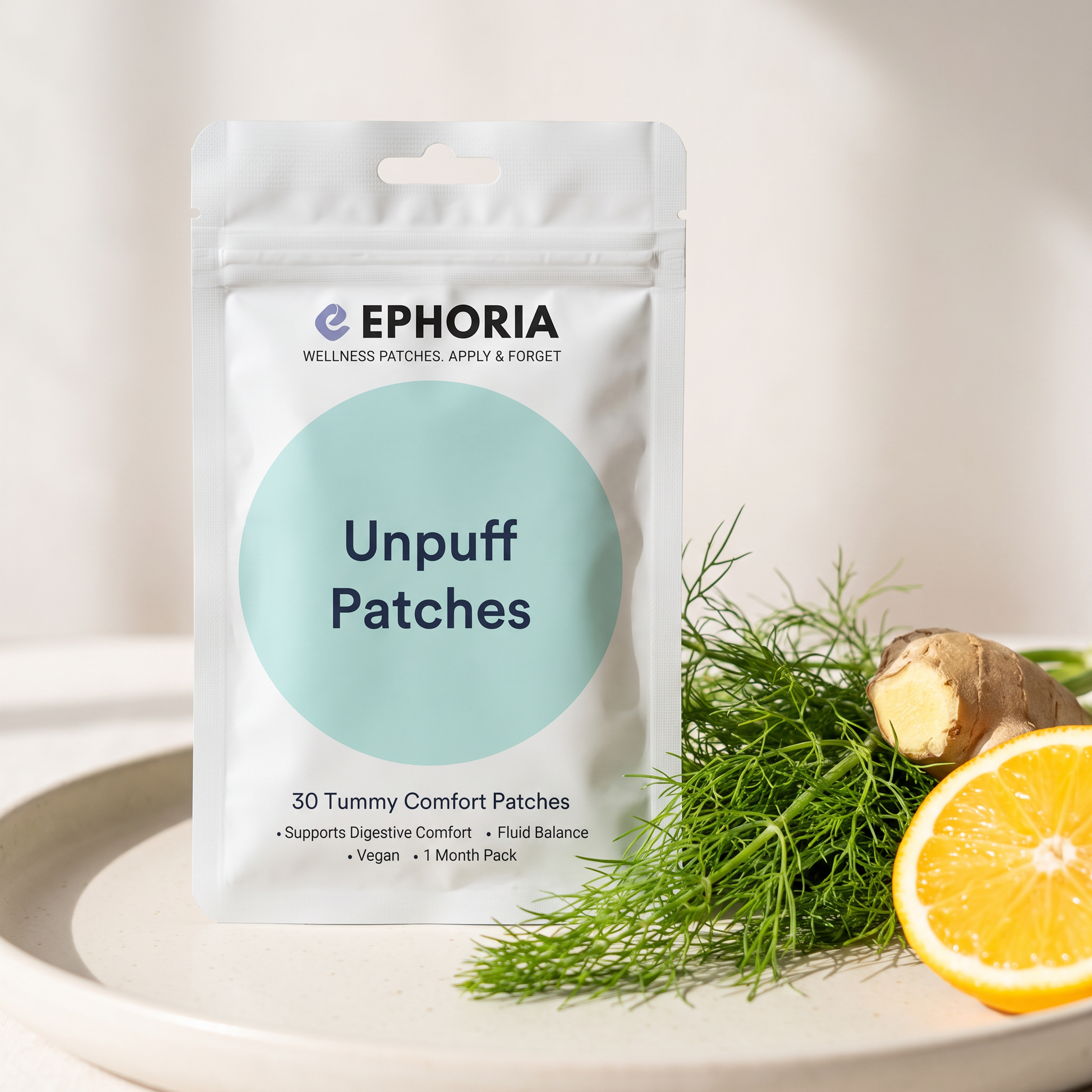 Ebb — Unpuff Patches pouch with fennel, ginger and citrus